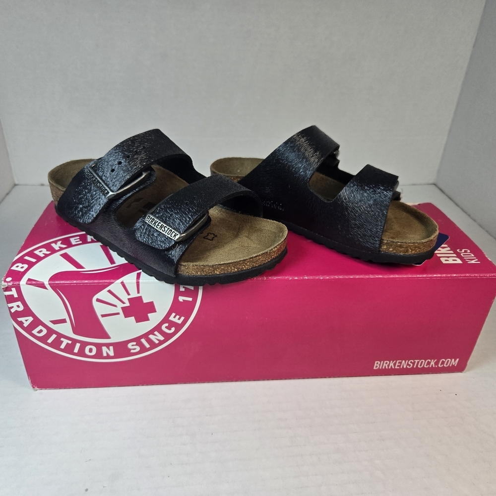 Birkenstock Arizona Kids Animal Fascination Slate/Black Sandals Size EU 26 US 8